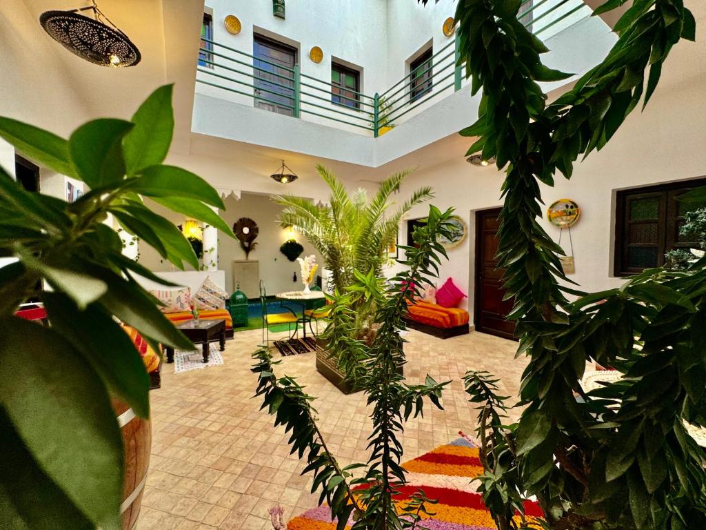 Zahrada ubytování Riad Iklil