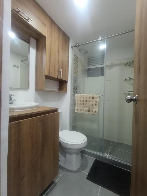 Koupelna v ubytování Apartamento Amoblado con Excelente Ubicación