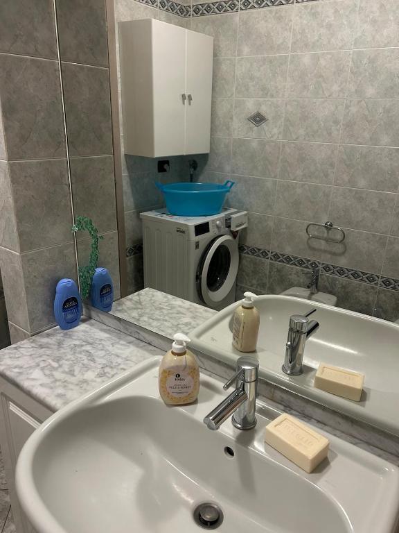 Koupelna v ubytování Spazioso appartamento su due piani