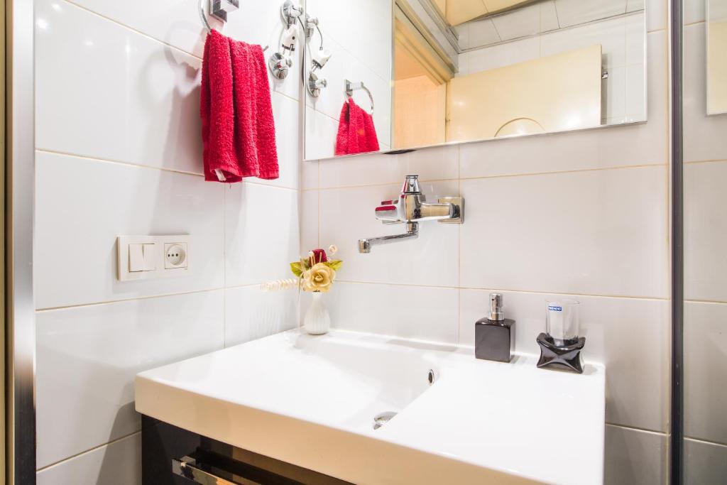 Koupelna v ubytování Apartment Jafa