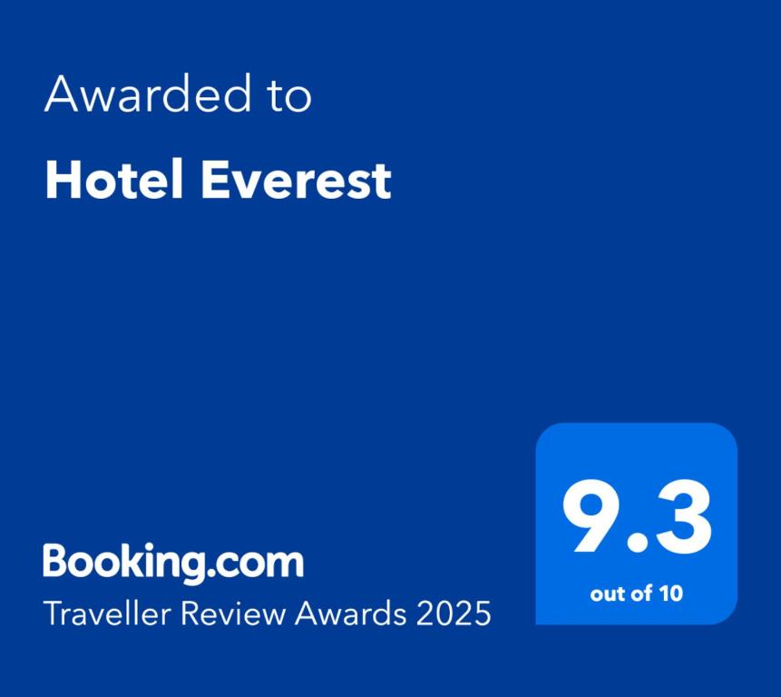 Certifikát, hodnocení, plakát nebo jiný dokument vystavený v ubytování Hotel Everest