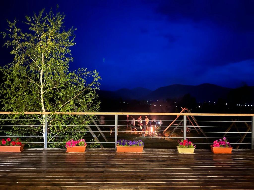 Balkón nebo terasa v ubytování Kemin Guest House
