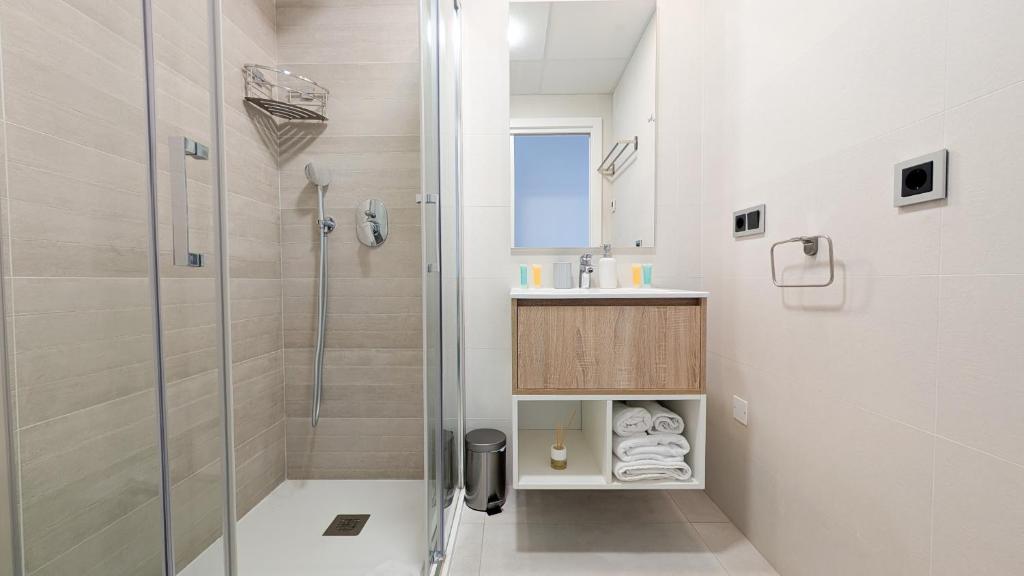 Ванная комната в SUNSET WAVES sea & sky apartment