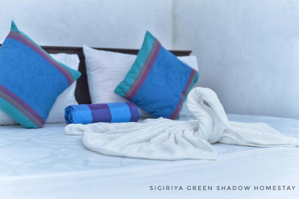 Postel nebo postele na pokoji v ubytování Sigiri Green Shadow Homestay