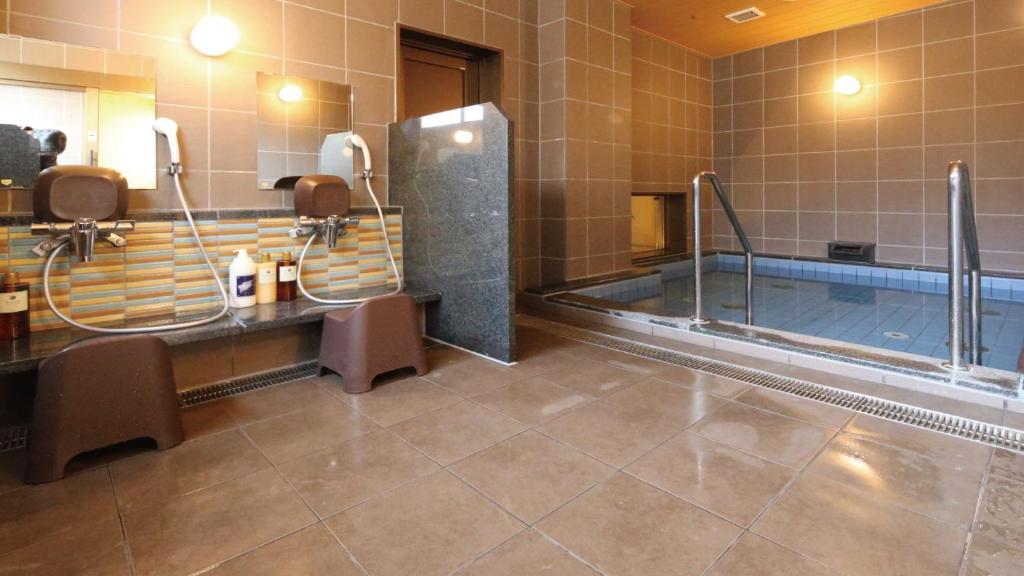 Koupelna v ubytování AB Hotel Hikone