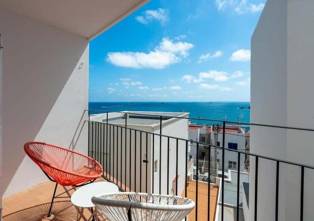 Hotel Cenit & Apts Sol y Viento - Studio-Apartment Mit Meerblick