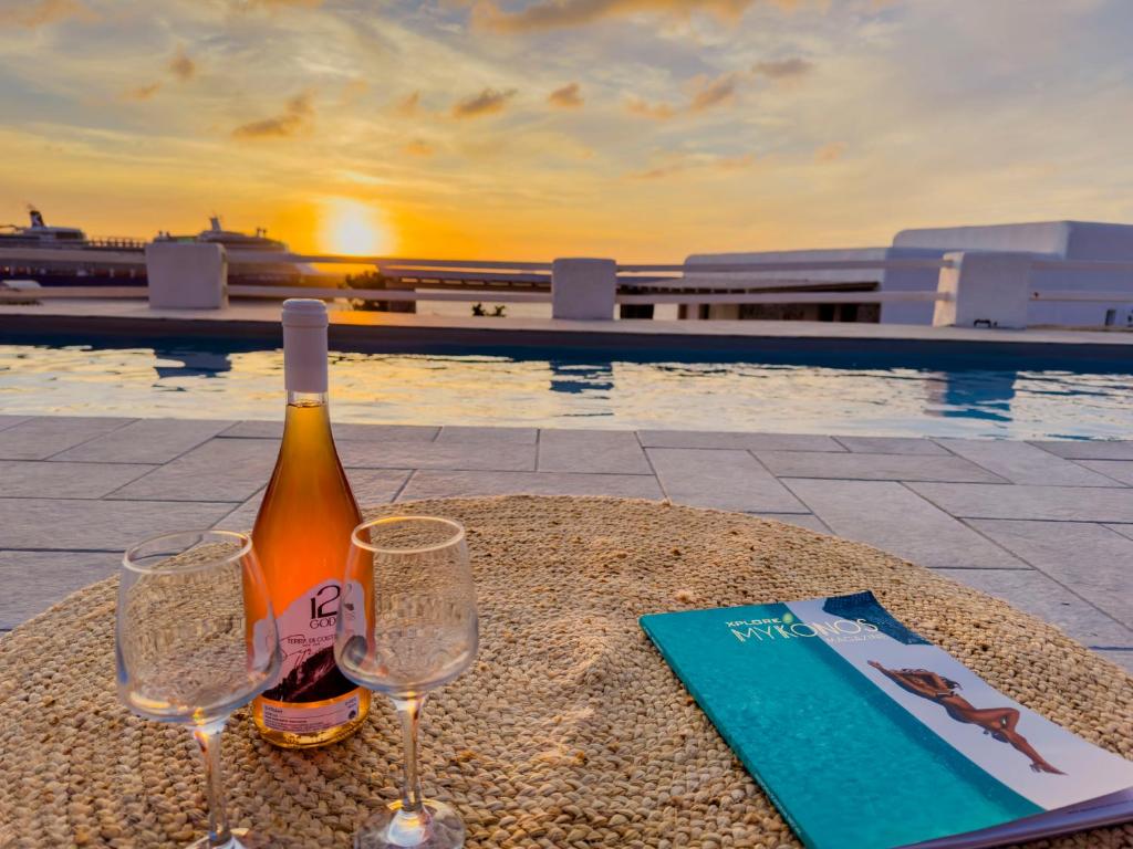 Nápoje v ubytování With-inn Mykonos Suites
