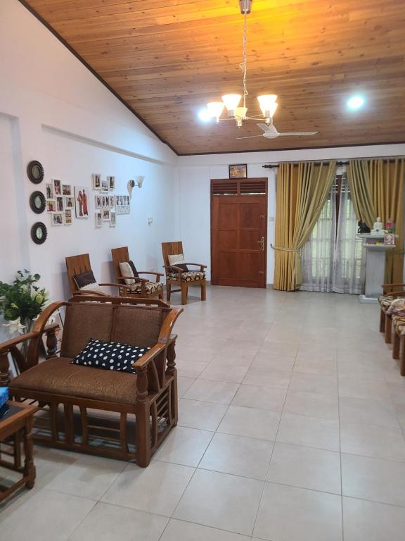Posezení v ubytování GG Lodge Mirissa