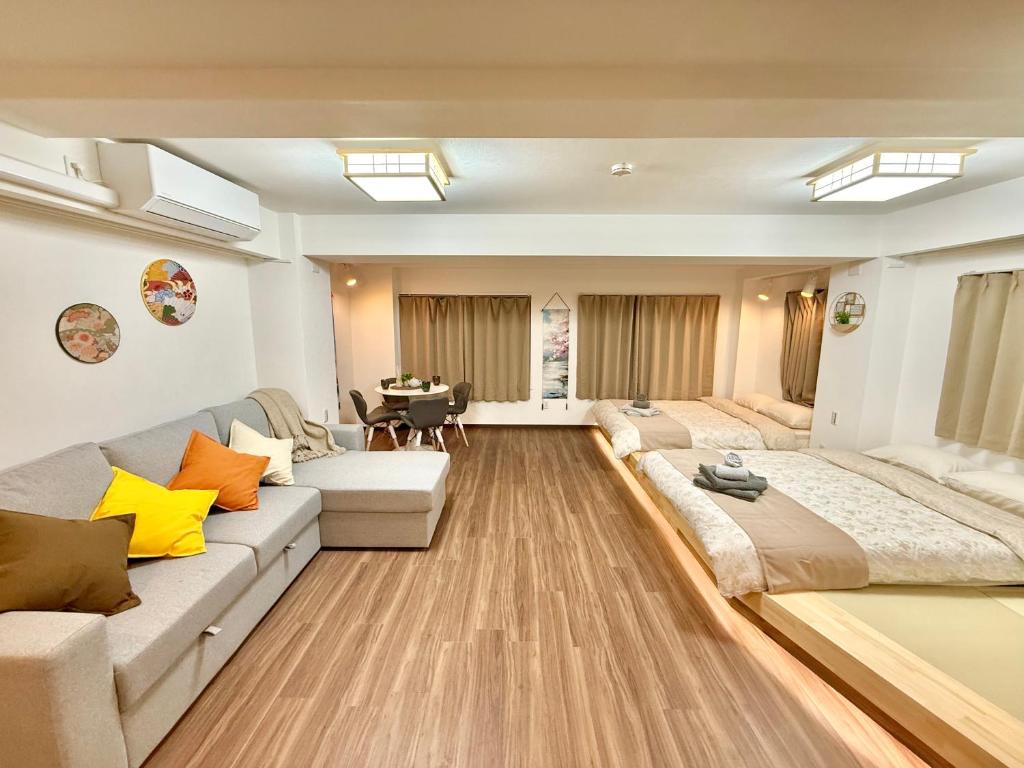 Katil atau katil-katil dalam bilik di Tokyo Life hotel