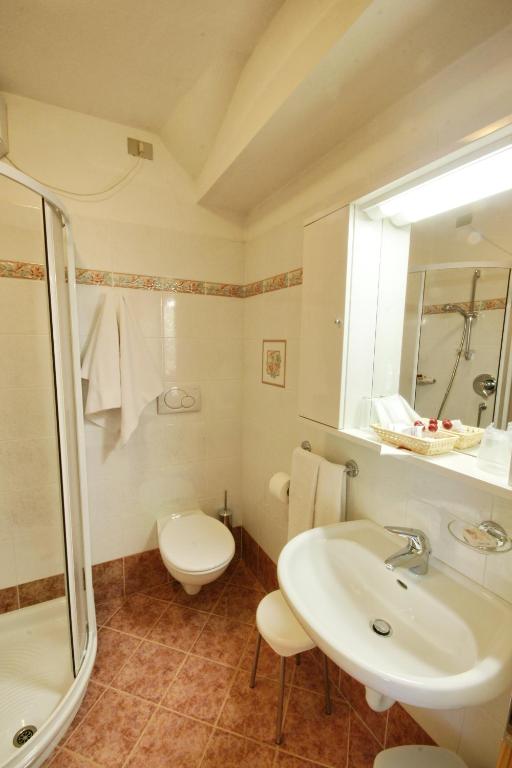 Koupelna v ubytování Hotel Villa Cima Undici