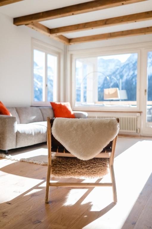 Posezení v ubytování Alpennest Arosa