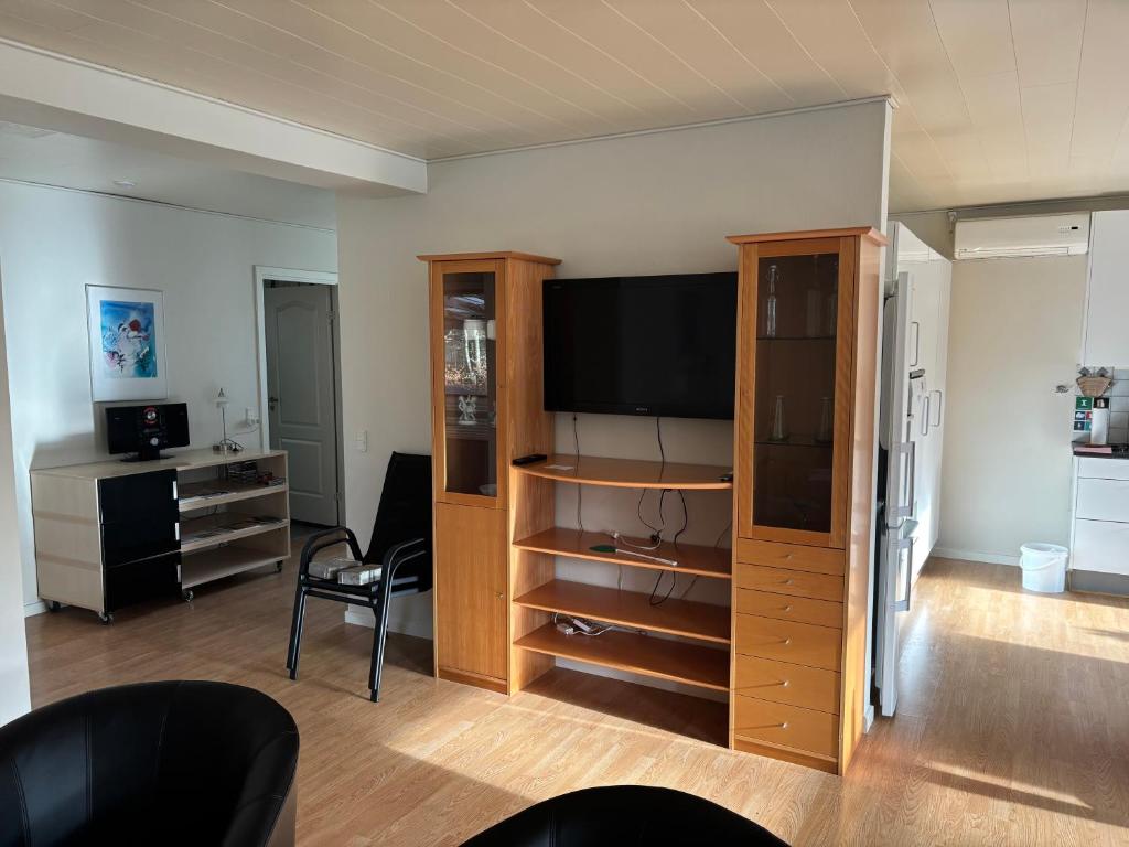Kuchyň nebo kuchyňský kout v ubytování Stay in Brøns