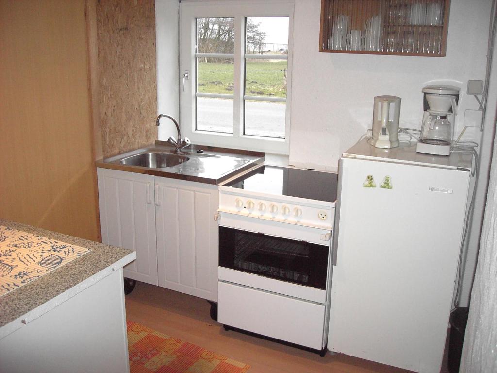 Kuchyň nebo kuchyňský kout v ubytování Astrupgaard Farm Holiday