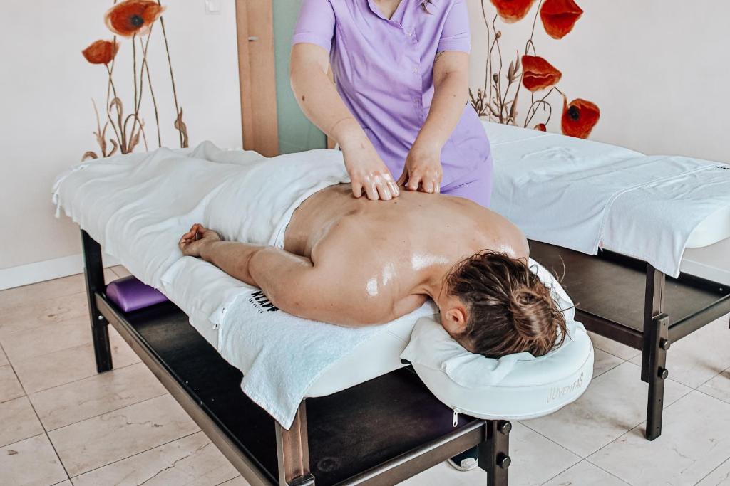 Kúpele alebo wellness v ubytovaní Lawendowe Termy