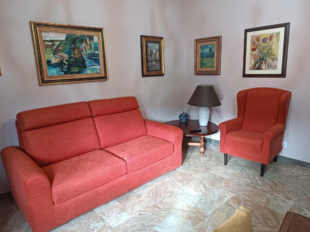 Χώρος καθιστικού στο Ca'di Gilbi e Pasqui