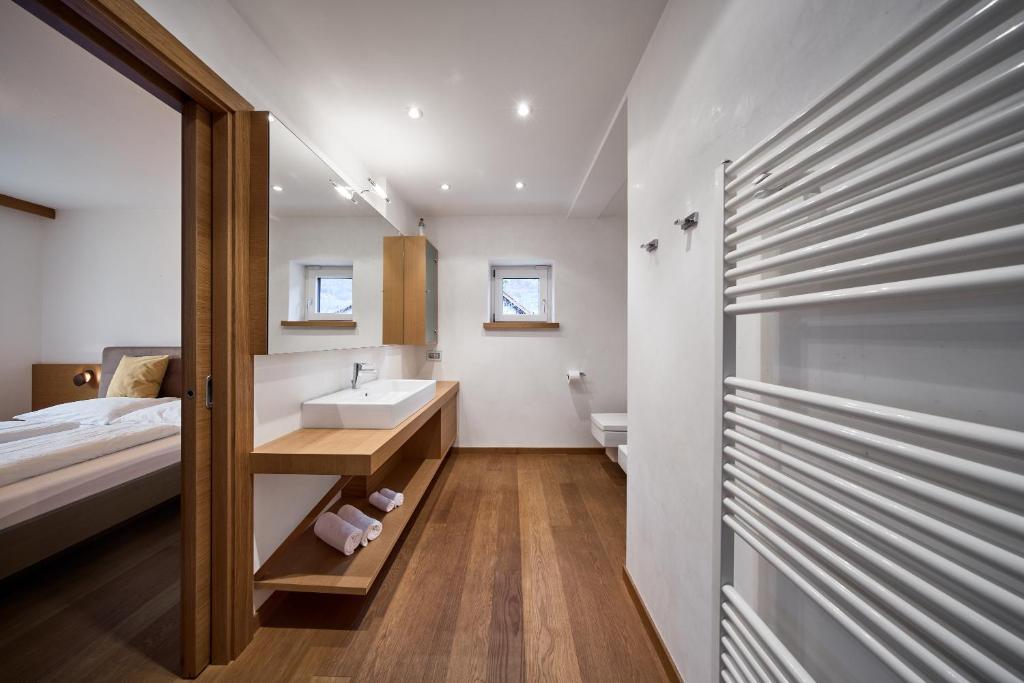 Łóżko lub łóżka w pokoju w obiekcie Apartment Steinach