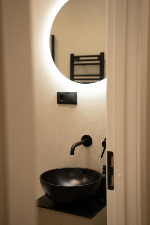 Koupelna v ubytování Kaķītis hotel & spa