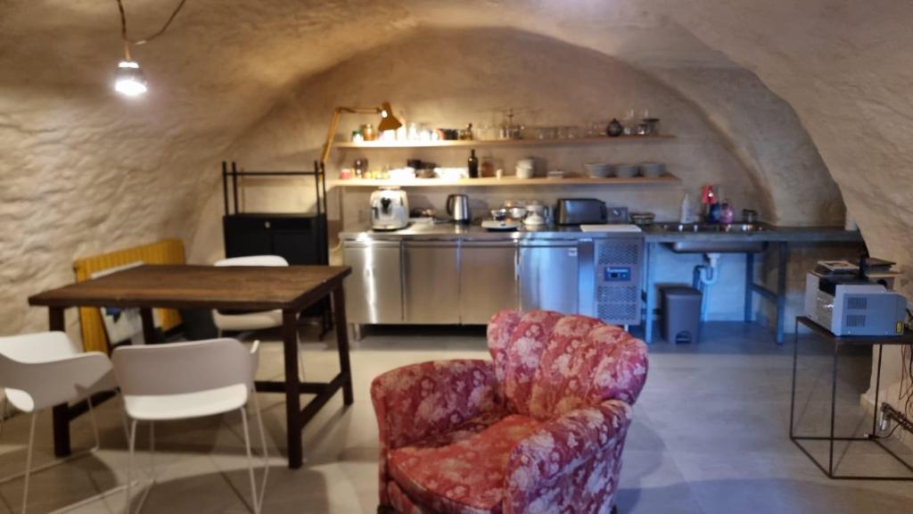 Kuchyň nebo kuchyňský kout v ubytování B&B con SPA il Castello di Lucawest