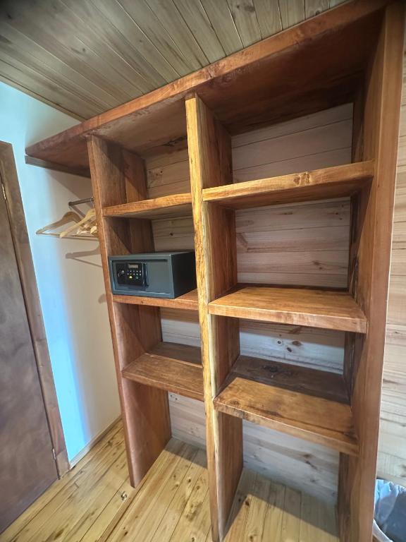 Palanda nebo palandy na pokoji v ubytování Casa verde