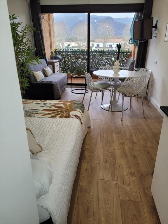 Χώρος καθιστικού στο Studio bord de mer - Plage - Piscine - Wifi