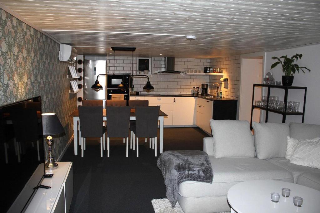 Kuchyň nebo kuchyňský kout v ubytování Gamletull Guesthouse