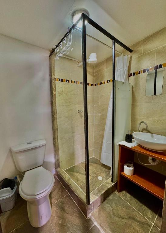 Koupelna v ubytování Casa Cordoba