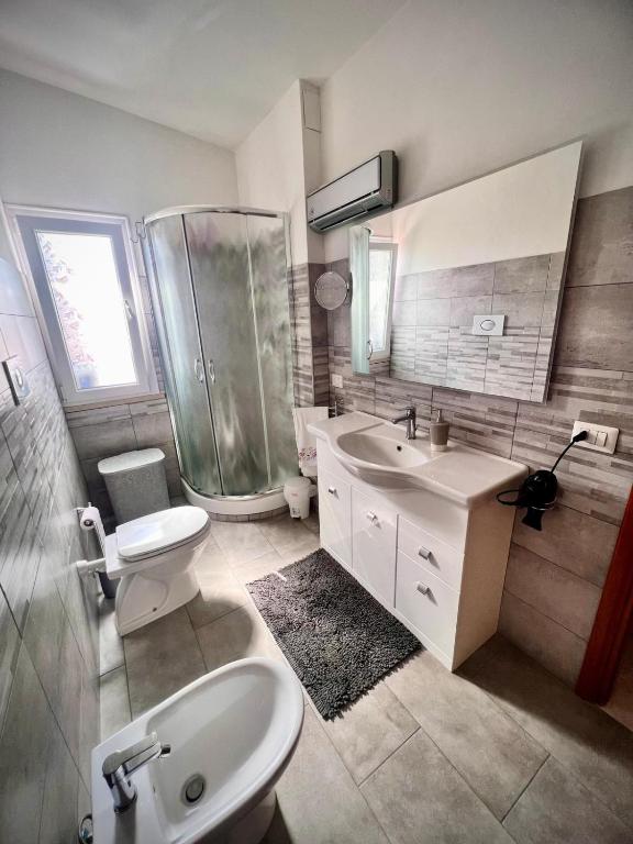Koupelna v ubytování Il Geranio B&B