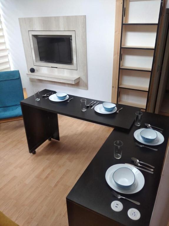 Posezení v ubytování Hermoso Apartaestudio Todo Incluido Zona Céntrica