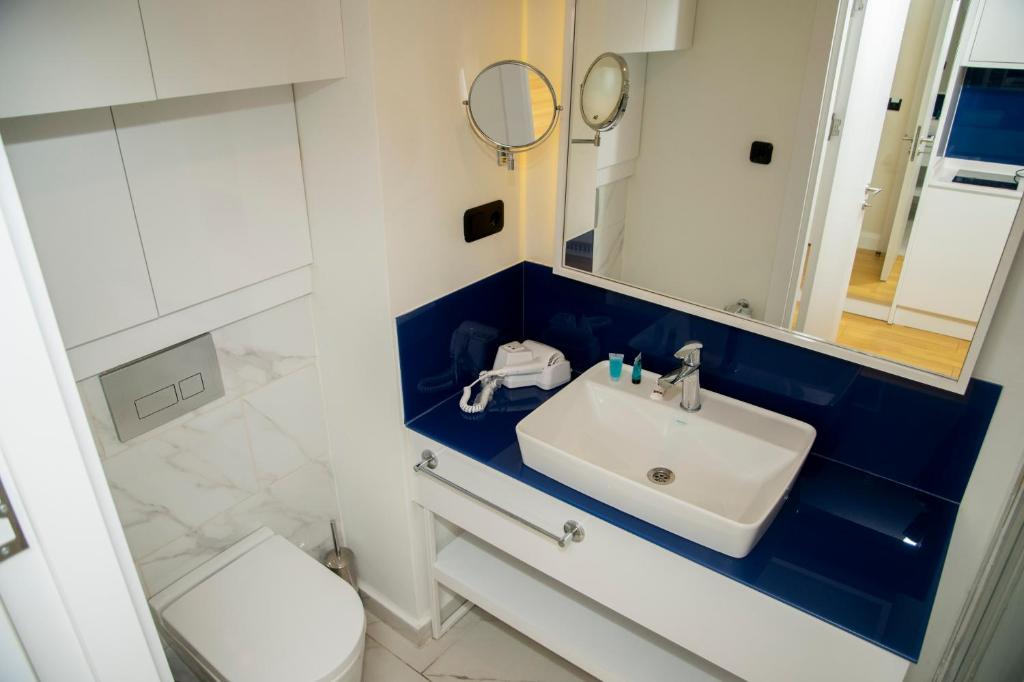 Koupelna v ubytování VIP APARTmENTS N2