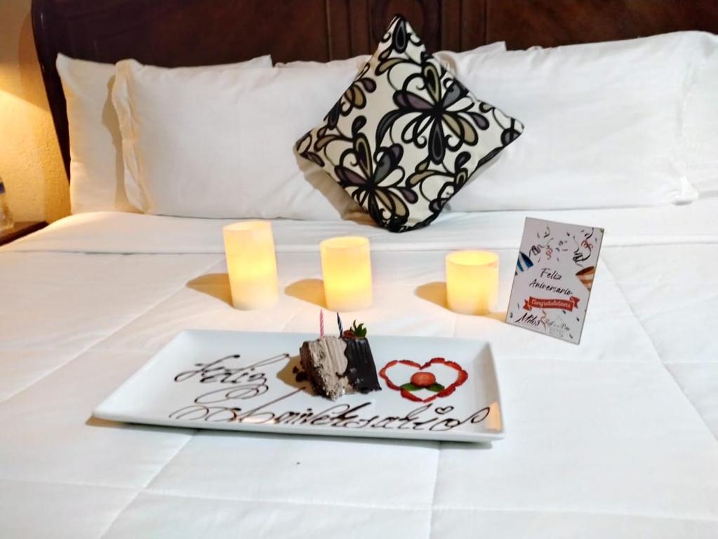 Postel nebo postele na pokoji v ubytování Hotel Real de La Peña