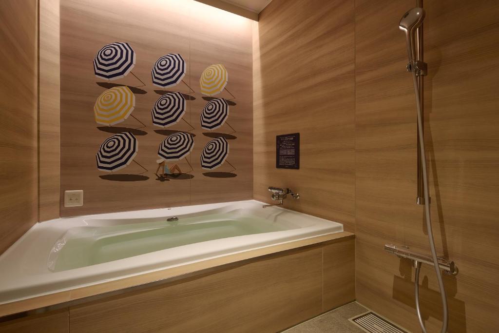 Koupelna v ubytování 袖ヶ浦c COAST HIKE HOTEL