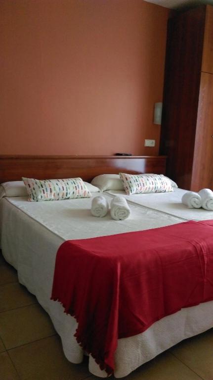 Postel nebo postele na pokoji v ubytování Hostal Termes
