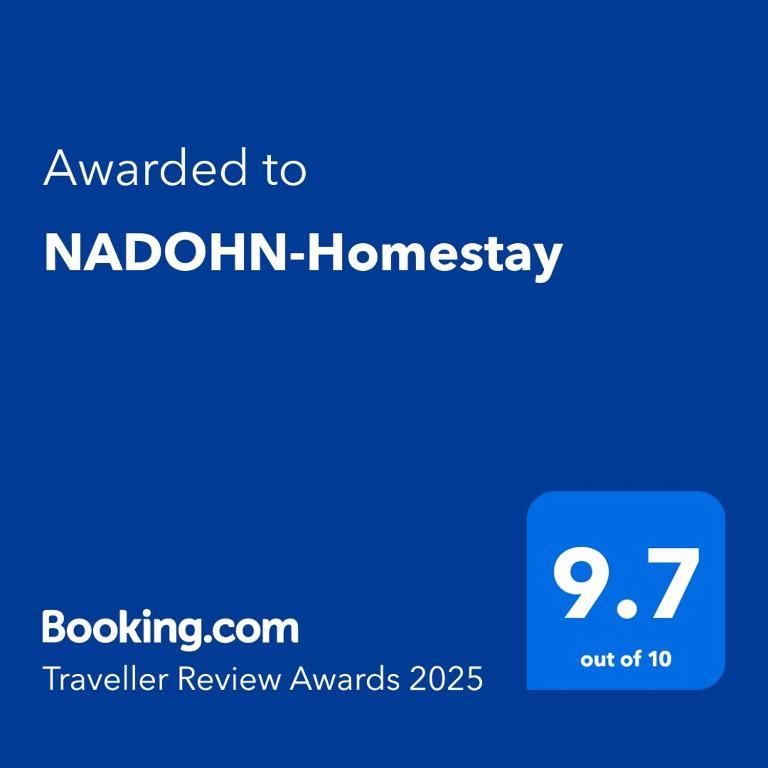 Certifikát, hodnocení, plakát nebo jiný dokument vystavený v ubytování NADOHN-Homestay