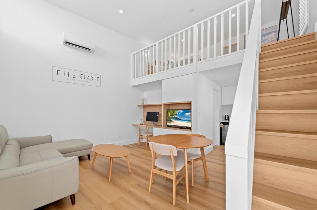 Et opholdsområde på The Cot at The Entrance