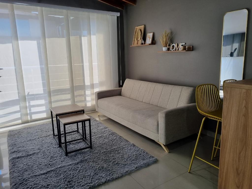 Posezení v ubytování 302 Apartamento Completo en Medellín