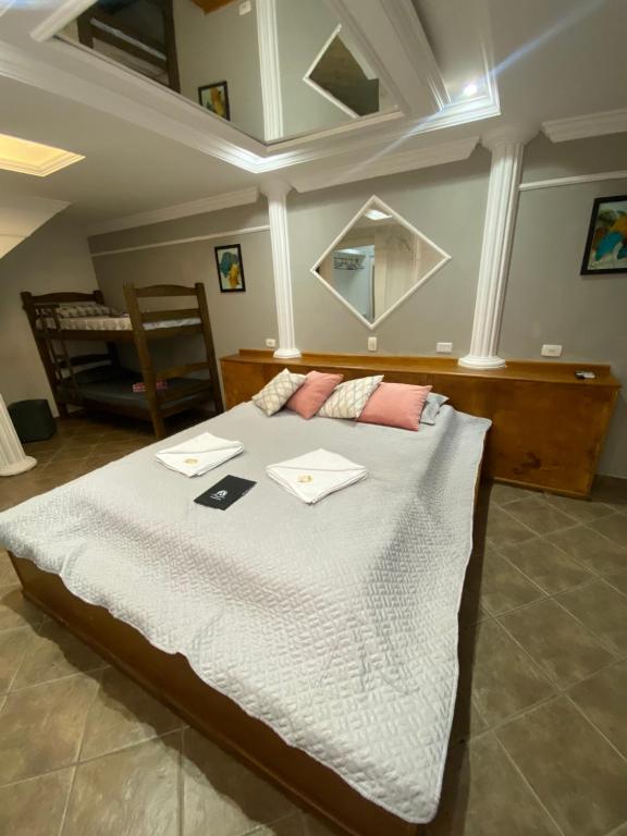 Postel nebo postele na pokoji v ubytování Hostel Anprado 1