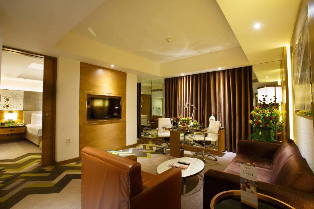 Un lugar para sentarse en Courtyard by Marriott Agra
