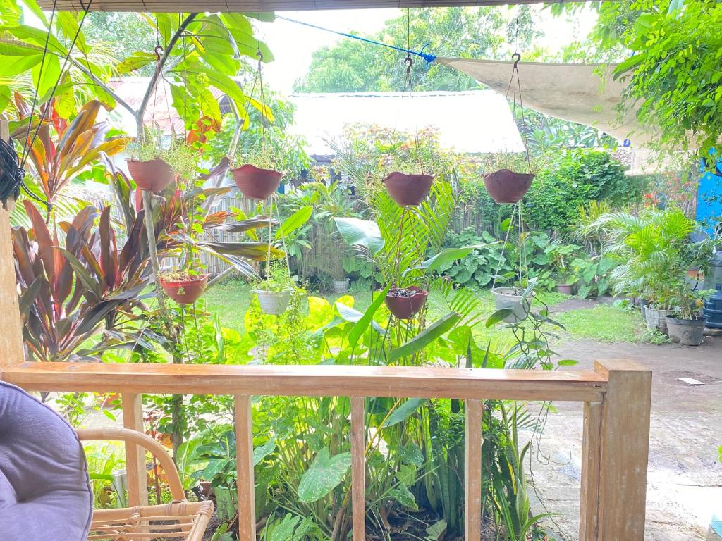 Un jardín fuera de Marta House gili air