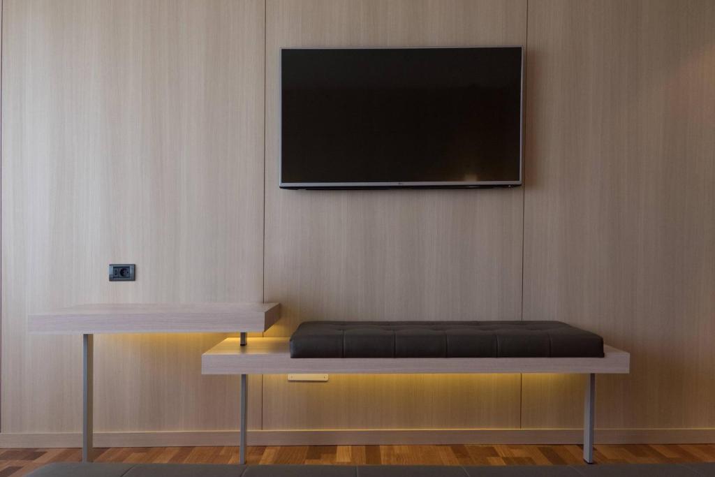 TV a/nebo společenská místnost v ubytování AC Hotel Málaga Palacio by Marriott