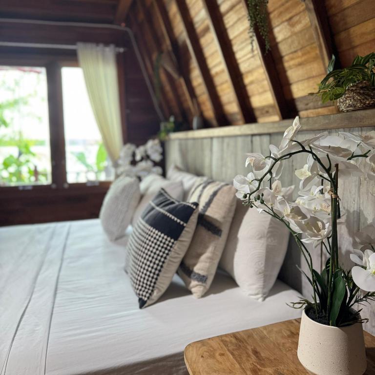 Diamond Island Eco Resort客房内的一张或多张床位