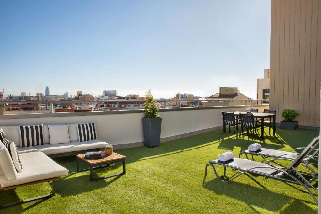 Balkón nebo terasa v ubytování Renaissance Barcelona Hotel