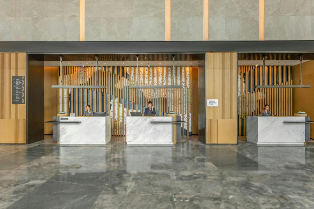 Vstupní hala nebo recepce v ubytování Courtyard by Marriott Foshan Gaoming