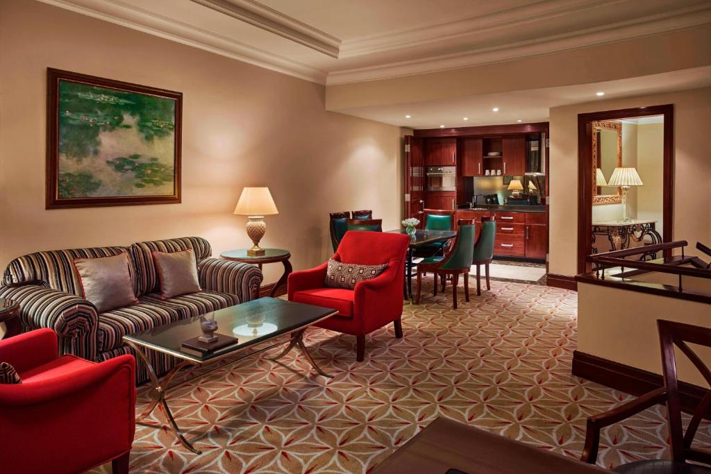 Posezení v ubytování JW Marriott Hotel Cairo