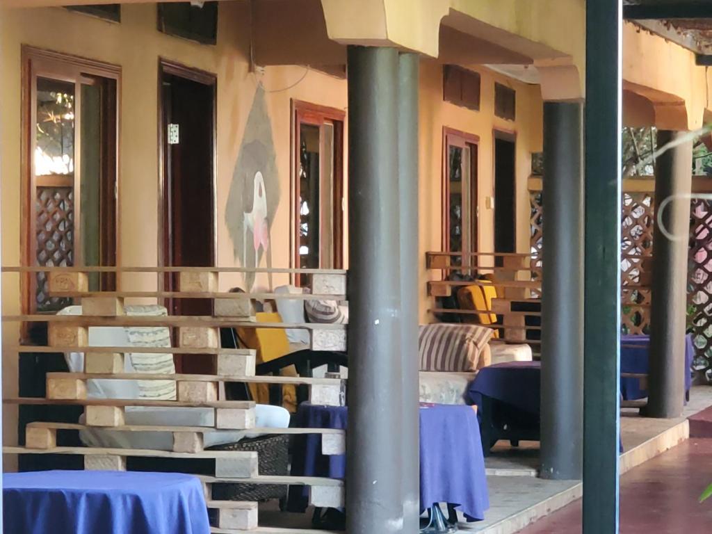 Gorilla African Guest House tesisinde bir oturma alanı