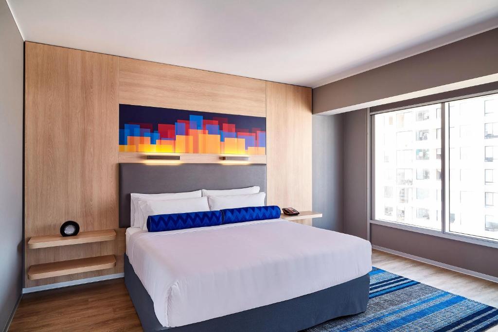Letto o letti in una camera di Aloft Lima Miraflores