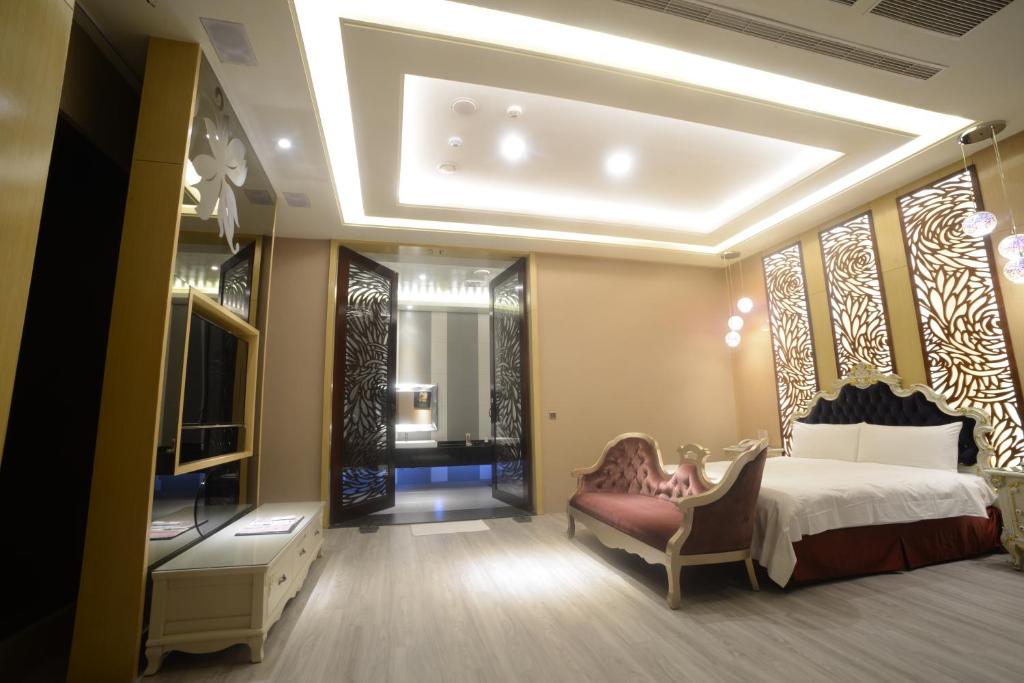 Letto o letti in una camera di 天上人間精品旅館
