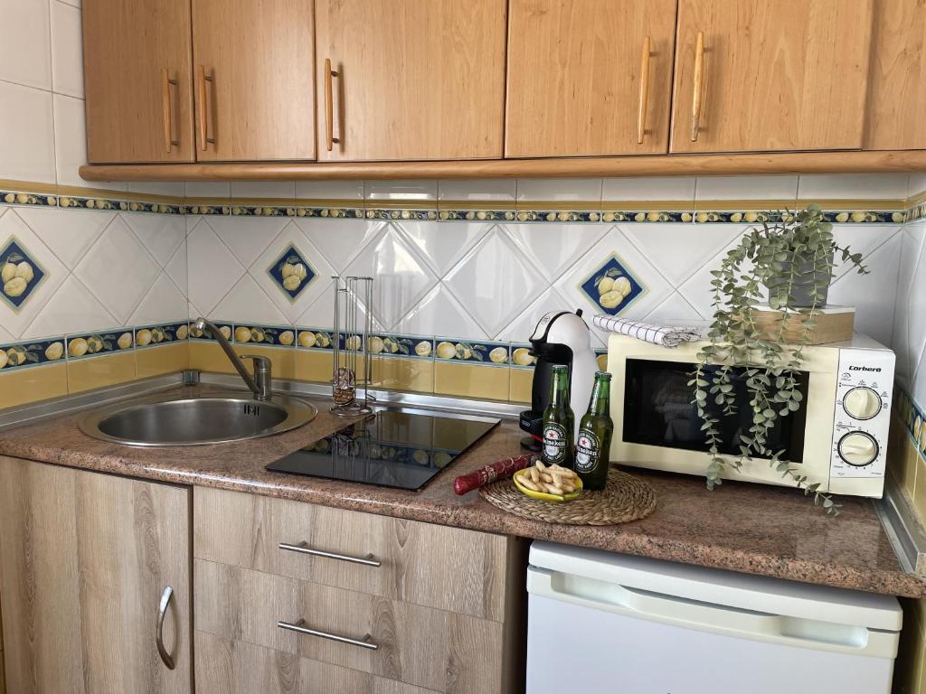 Kuchyň nebo kuchyňský kout v ubytování Apartamento Jimena Sevilla en el centro de Nerja