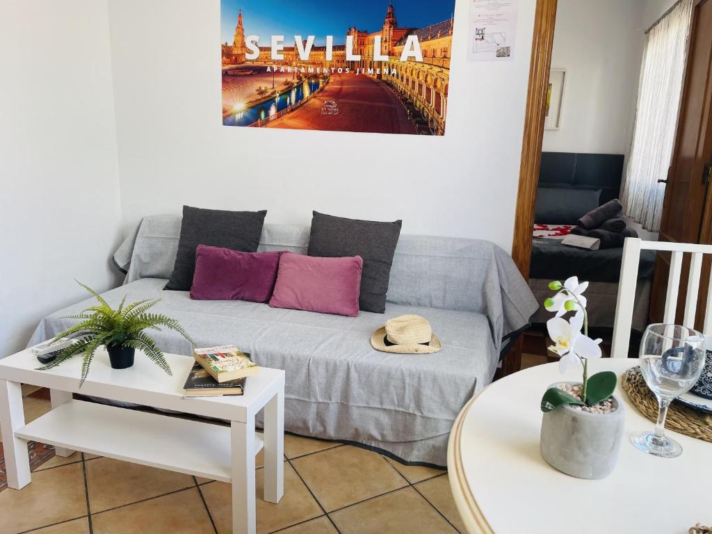 Posezení v ubytování Apartamento Jimena Sevilla en el centro de Nerja