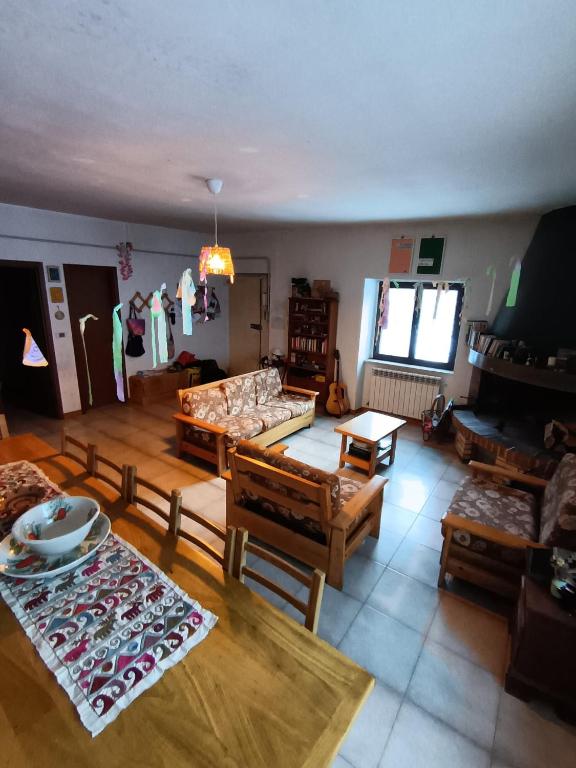 Posezení v ubytování Casa Ta-Pù a Passolanciano