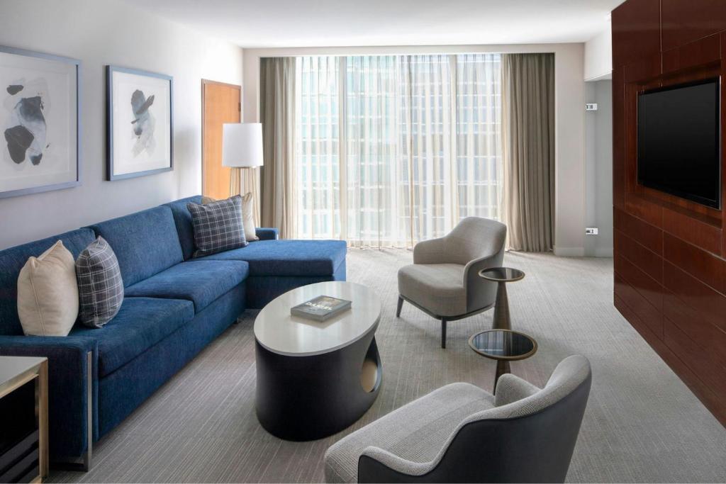 Posezení v ubytování JW Marriott Marquis Miami